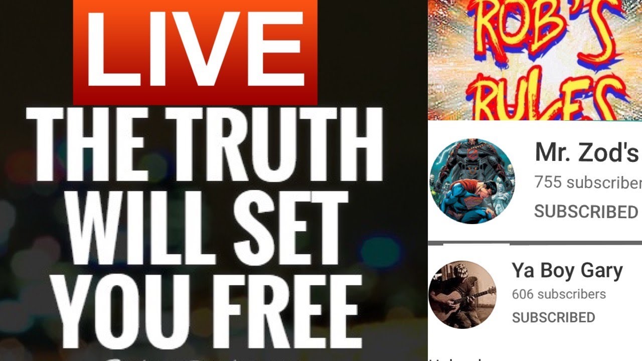 🔴 Live The Truth Will Set You Free ! - YouTube