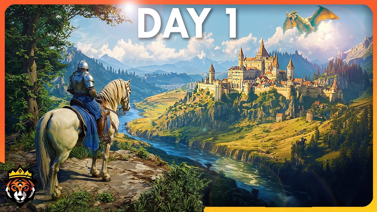 ⁣DAY 1 in this NEW Amazing Medieval Survival Game...