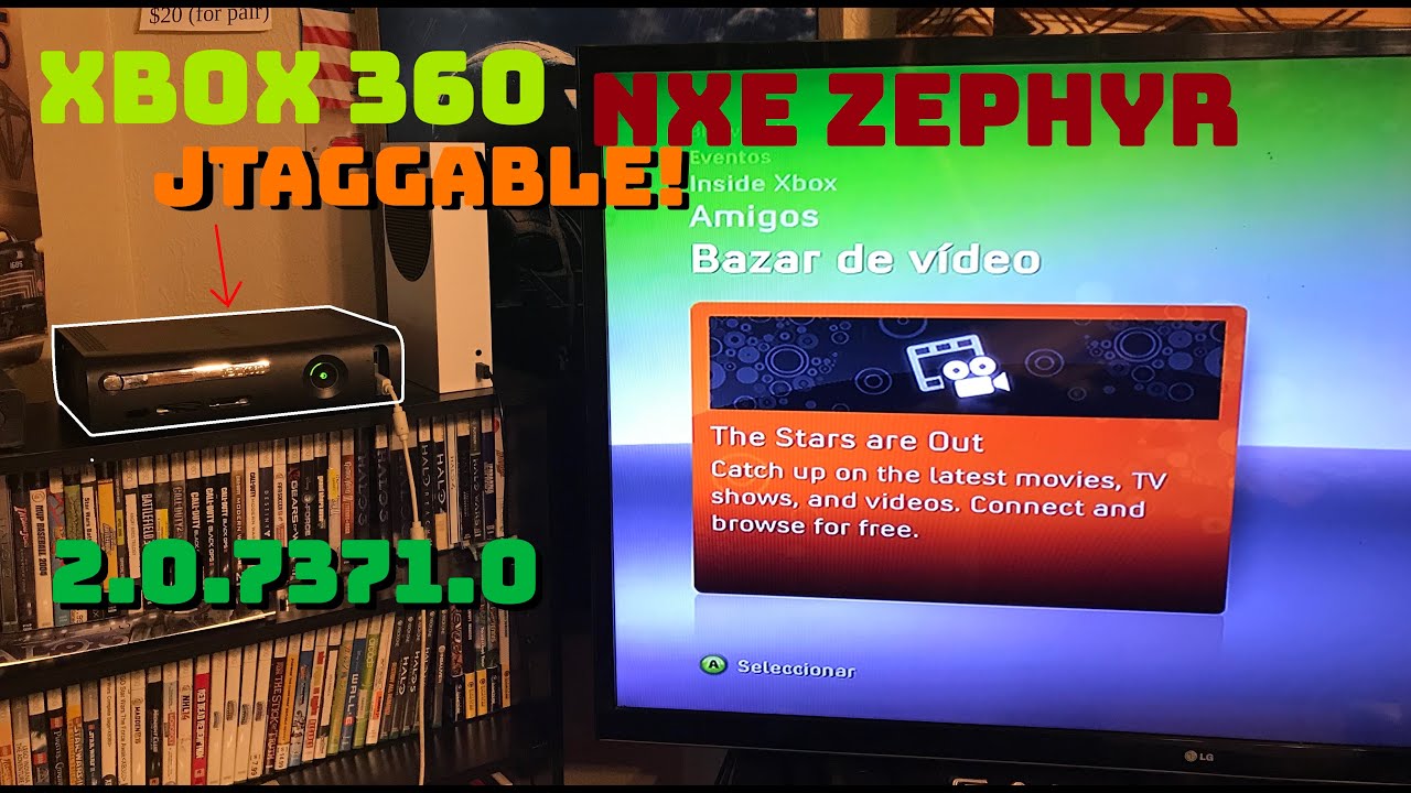 Jtaggable ZEPHYR 2007 Xbox 360 / NXE Dashboard 2.0.7371.0 / Console