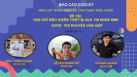 #android #nhom13 HẸN GIỜ ĐIỀU KHIỂN THIẾT BỊ QUA TIN NHẮN SMS