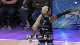 👀 DiJonai Carrington has fan EJECTED after arguing with him | WNBA women's basketball NBA