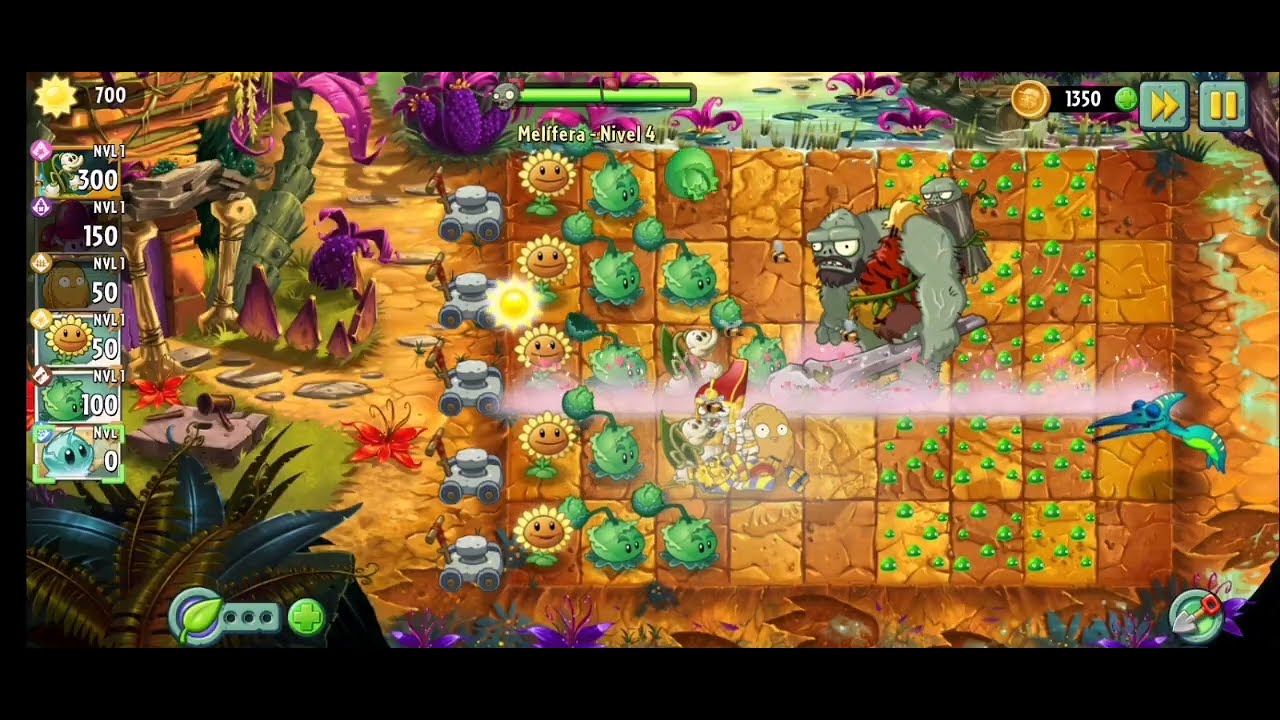 PASE el nivel más difícil PLANTAS VS ZOMBIES 2 - YouTube