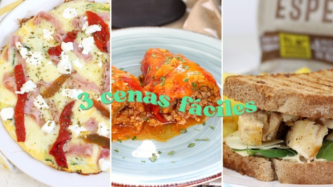 🌛3 CENAS fáciles y saludables para el día a día #receta #recetas #cocina