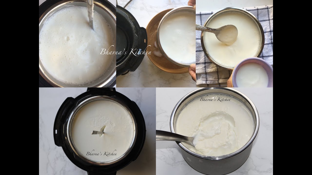 Making Yogurt / Dahi / Curd in an Electric Pressure Cooker Video Recipe | Bhavna