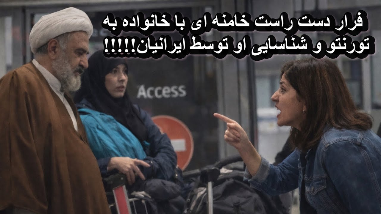 فرار دست راست خامنه ای با خانواده به تورنتو و شناسایی او توسط ایرانیان!!!!!