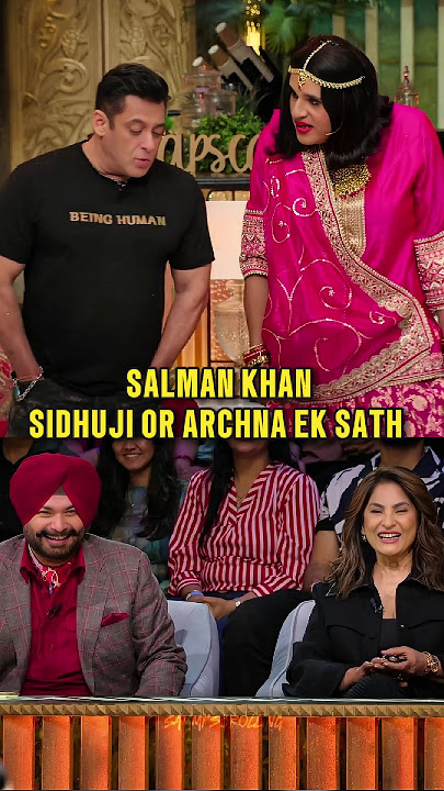 Salman on Sidhu and archna #salmankhan #salman #kapilsharma #kapilsharmashow #trendingshorts