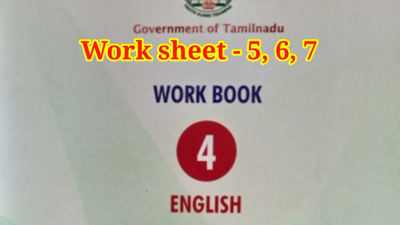 fourth-standard-english-worksheet-5-6-7-youtube
