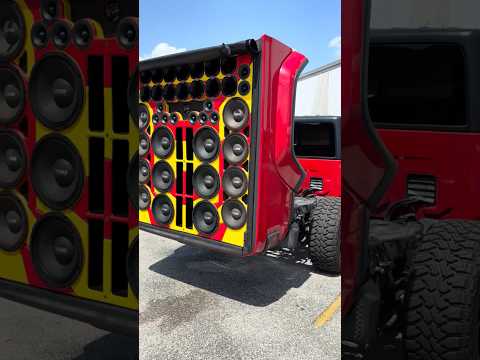 This is our office managers Jeep!! The sound in unbelievable!!