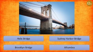 Identify the most Famous Bridge Quiz | Sample questions for NATA | JEE Mains Paper 2 | B.Arch. Exam