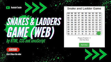Snakes and Ladders Game by HTML, CSS & JavaScript | #frontend #web Development Project