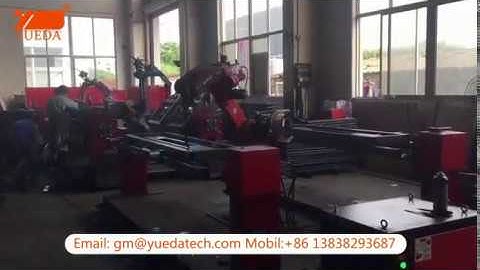 Yueda 6 axis welding robot with welding positioner