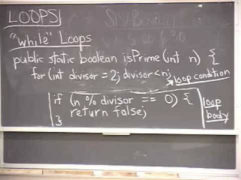 Lecture 5 Iteration and Arrays I - YouTube