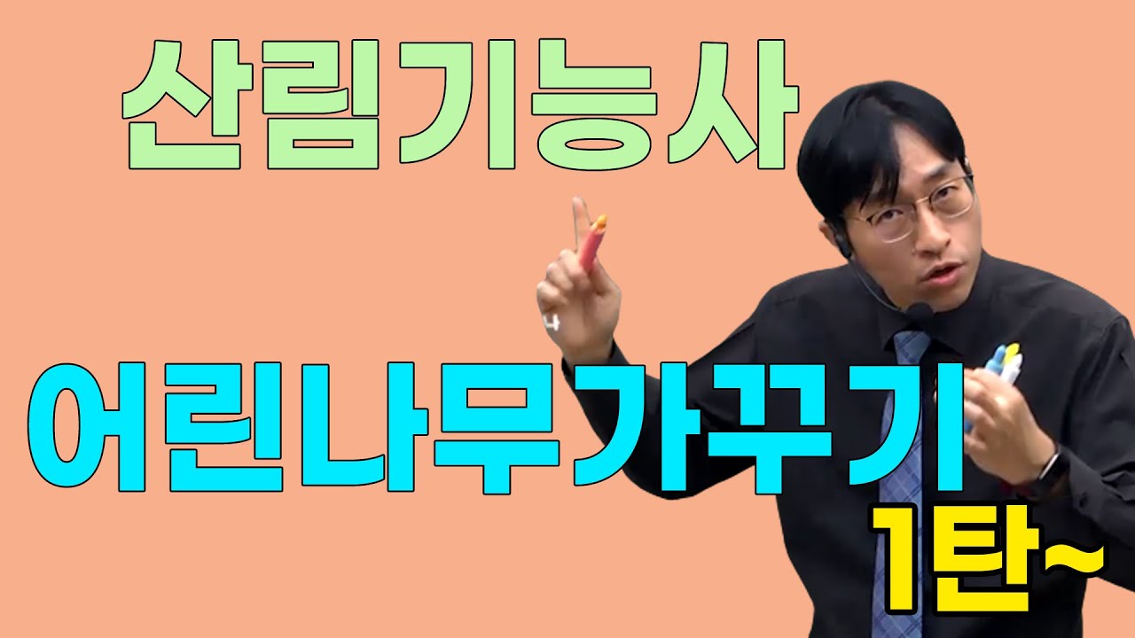 산림기능사 어린나무가꾸기(제벌, 잡목 솎아내기) 1부