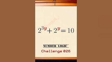 Number logic — Challenge 026 #viralmath #exponentialequations  #mathschallenge #mathsproblems