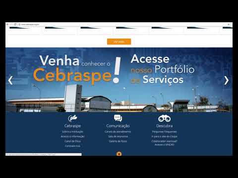 Vídeo Navegação site Cebraspe