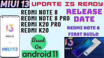 MIUI 13 Released For Redmi Note 8/Pro | MIUI 13 Build For Redmi K20/Pro | Third Batch List | Tamil