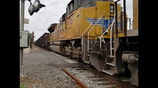Union Pacific eastbound empty coal train coming through Russellville Arkansas 4/11/19