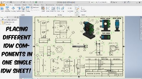 HOW TO PLACE ALL YOUR ipt COMPONENTS IN ONE idw SHEET?