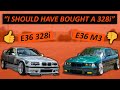 3 REASONS TO SKIP THE M3 and BUY A *NON ///M* E36 INSTEAD (less differences than you think)