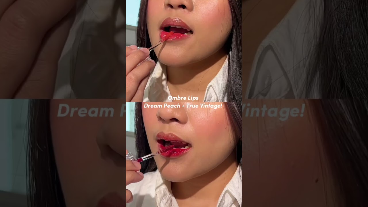 The best ombre lips goes to Dream Peach & True Vintage🫶🏻