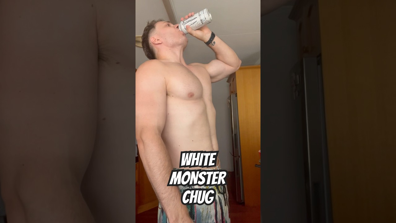 White Monster Chug… HUGE BURP Incoming! 😈  