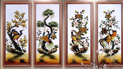 Tranh tứ quý bốn mùa tuyệt đẹp