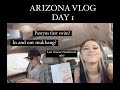 I TRIED IN AND OUT FOR THE FIRST TIME. mukbang? baby&#39;s first swim? // Arizona day 1