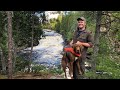 10 Days Wilderness Camping Escape One Couple & Dog - Rain Storm - Apple Pancakes - Fish Fry - Day 7