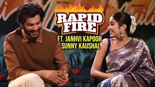 Janhvi Kapoor and Sunny Kaushal RAPID FIRE | TFPC