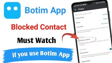 How to block contact number on Botim App ?