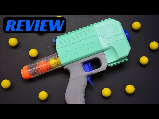 REVIEW] JUPITER (a 3D Printed FULL AUTO NERF RIVAL PISTOL by Out