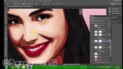 Vexel Art/Vector art (time lapse) - Gal Gadot