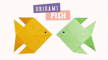 🐟 Gấp CON CÁ Dễ Dàng Chỉ Với 1 Tờ Giấy /【Origami Fish】