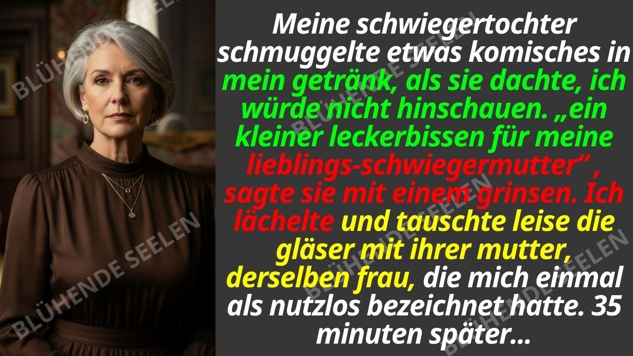 An einem ganz normalen Sonntag stand meine Schwiegertochter auf, schenkte drei Gläser Rotwein ein und hob lächelnd ihres, um auf unsere Familie anzustoßen. Sie nannte mich „Mama“, ihre Stimme so...