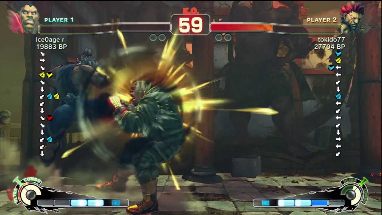 Tokido [Akuma] vs - R - [Balrog] SSF4 Japanese Online Ranked Matches - TRUE-HD