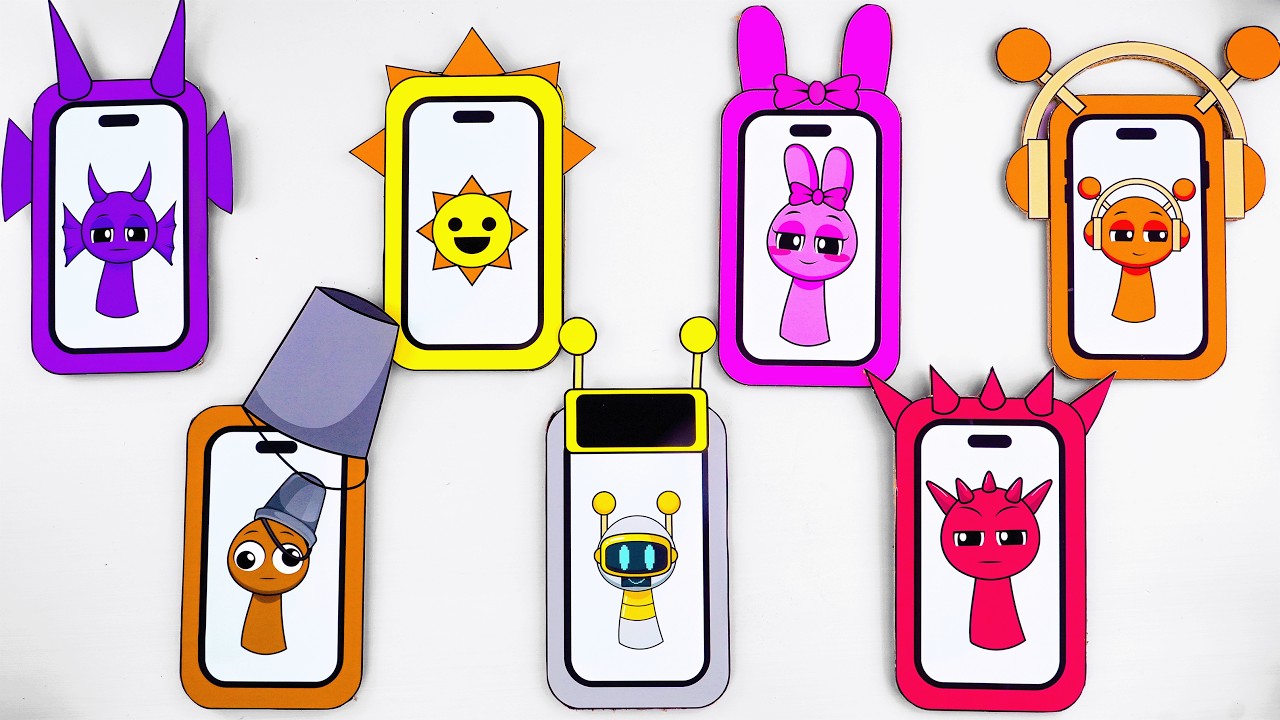 💖Paper DIY💖 Making Clay Incredibox SPRUNKI BLIND BOX Unboxing