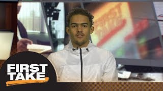 First Take interviews Trae Young after he declares for NBA draft | First Take | ESPN