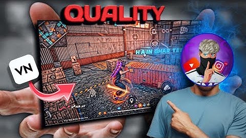 How to increase free fire video quality🤯 in Vn app | free fire HDR quality tutorial