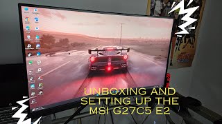 Unboxing and Setting up the MSI G27C5 E2
