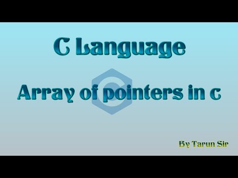 Array of Pointers in C