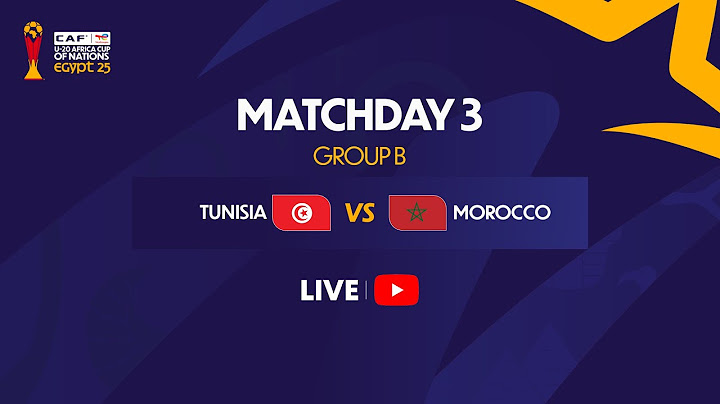 Tunisia vs Morocco - U-20 AFRICA CUP OF NATIONS