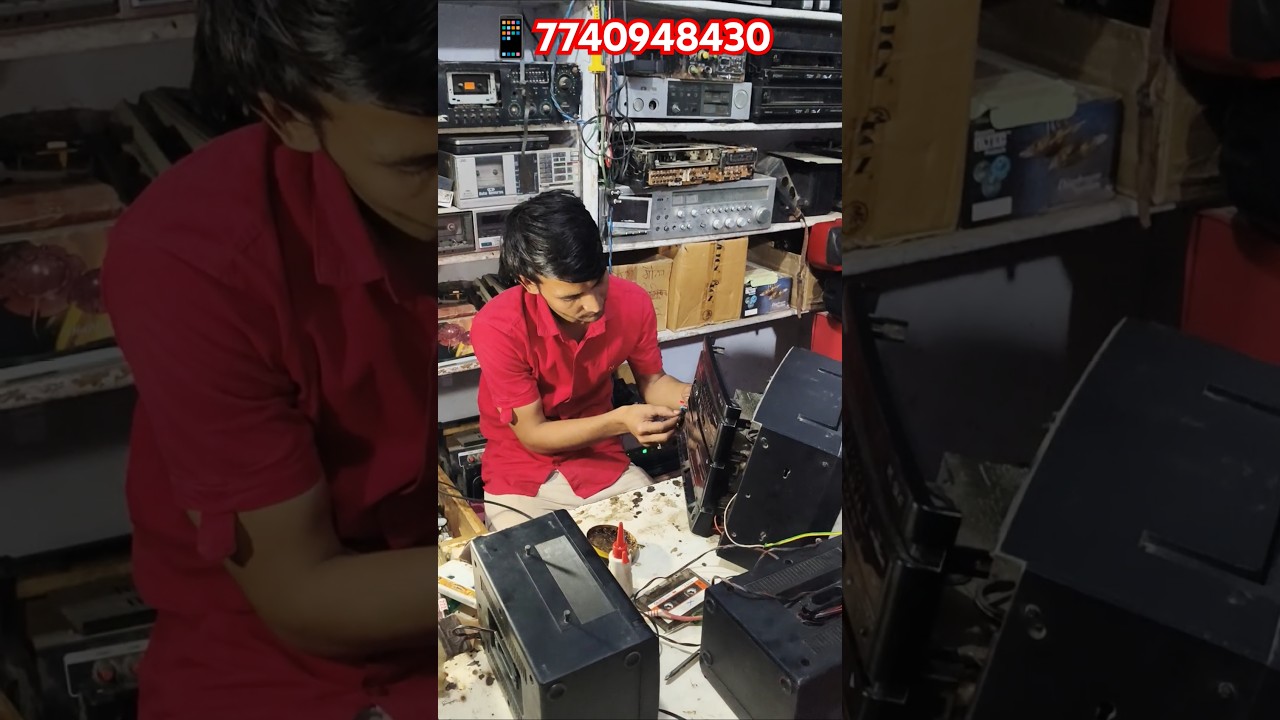 Videocon RT-SX 47 Stereo Dual Cassette Recorder Music System Repairing Centre 