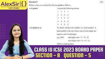 CLASS 10 ICSE BOARD JAVA 2023 QUESTION-5