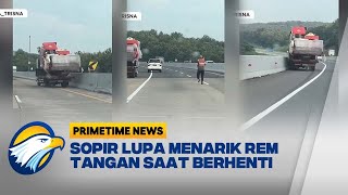 Truk Melaju Tanpa Sopir di Jalan Tol Kalikangkung