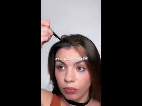  Instead Of Doing A Straight Part... Try A Zig Zag Part #hair # ...