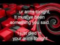 Cutting crew i just died in your arms tonight wlyrics