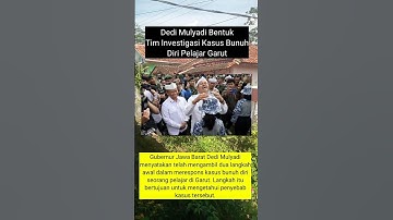 Dedi Mulyadi Bentuk Tim Investigasi Kasus Bunuh Diri Pelajar Garut