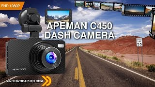 Apeman C450A - Dash Camera Full HD con G-sensor