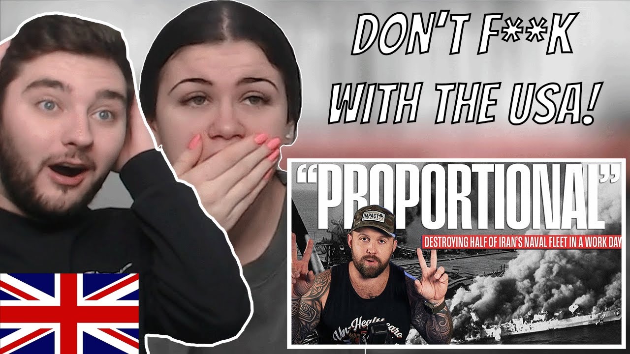 Британская пара отреагировала на то, что Америка уничтожила половину иранского флота за 8 часов! ...