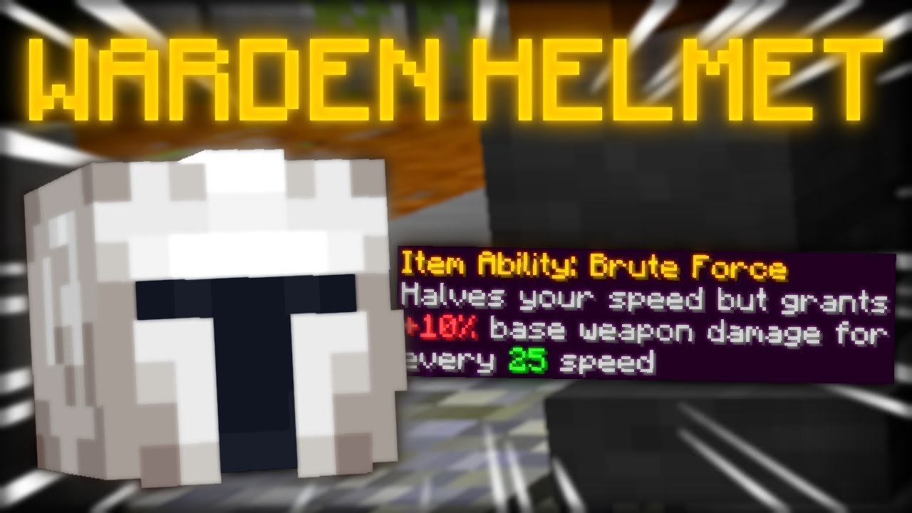 Crafting Warden Helmet in Fakepixel Skyblock ||Overpowered||